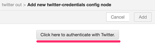 Click here to authenticate with Twitter.