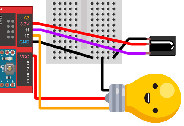 智慧插座與紅外線接收器接線圖