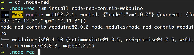 安裝 Webduino Node-RED 節點