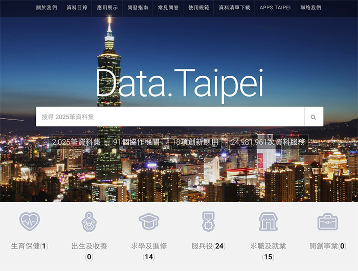 台北市政府資料開放平臺